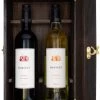 Premium Double Wine Box With Wine