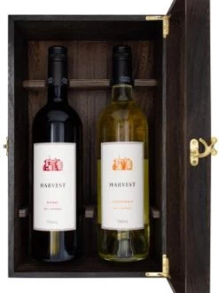 Premium Double Wine Box With Wine