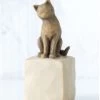 Willow Tree Figurine - Love My Cat (Darker Cat)