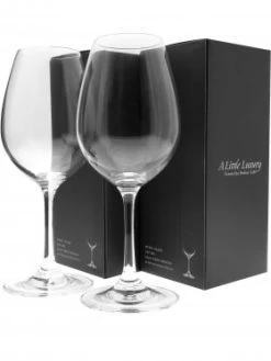 Pair Of Crystal Wine Glasses, 430ml X 2