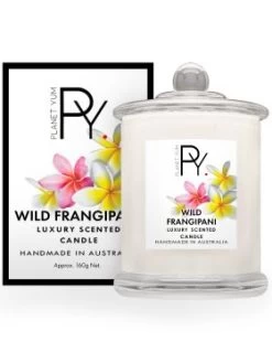 Planet Yum Wild Frangipani Luxury Scented Candle 160g