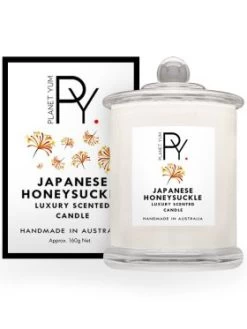 Planet Yum Japanese Honeysuckle Luxury Scented Candle 160g
