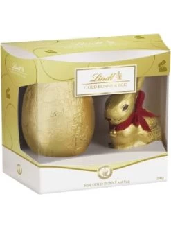 Lindt Gold Bunny & Egg Milk Gift Box 240g